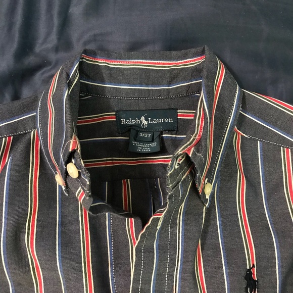 Ralph Lauren Polo boys 3T Mint button up - Picture 2 of 2